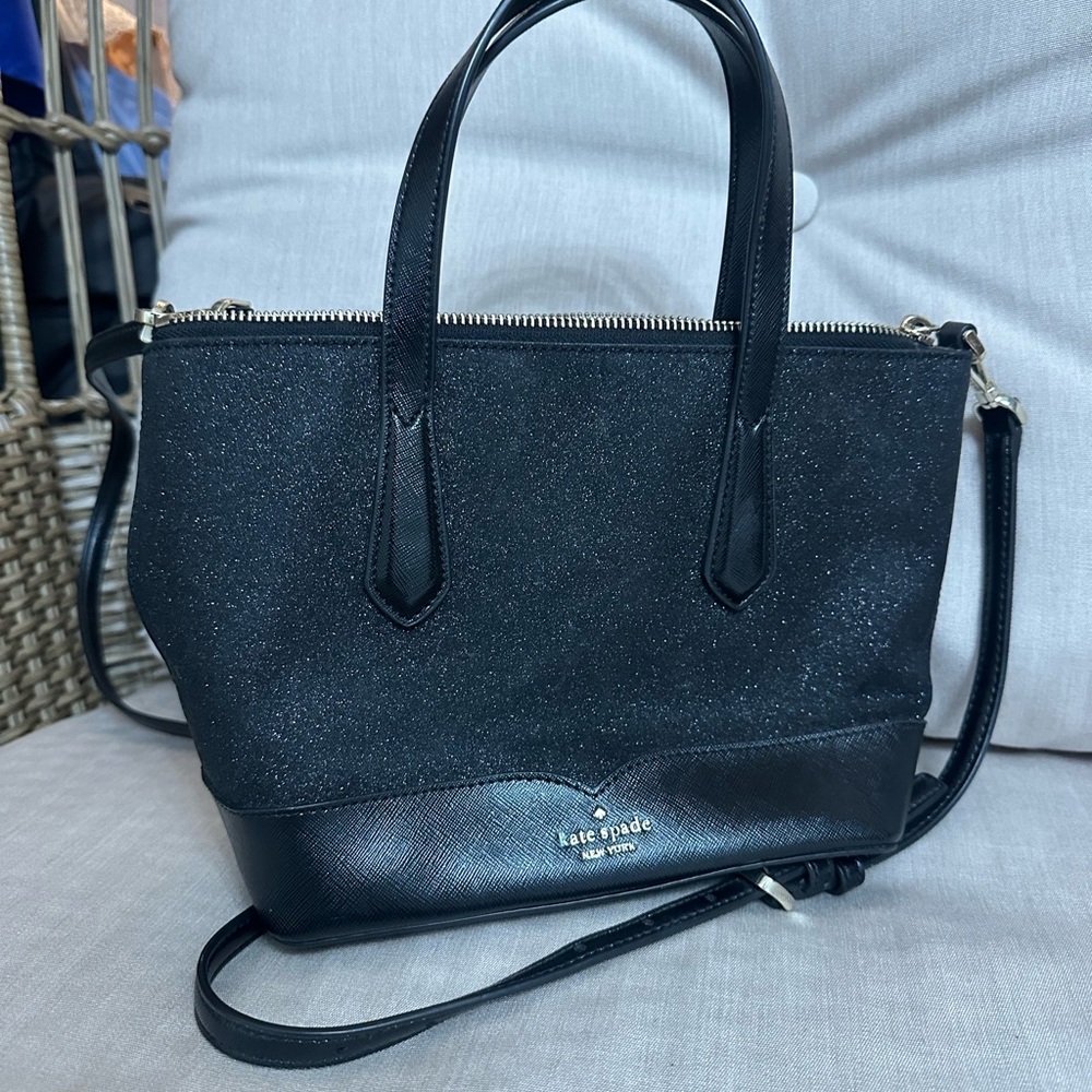 Kate Spade Black Satchel with Structured Design